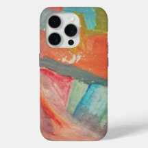 Funda dura de arte abstracto de horizonte de puest