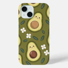 Para iPhone 15 Funda Estética de Aguacate