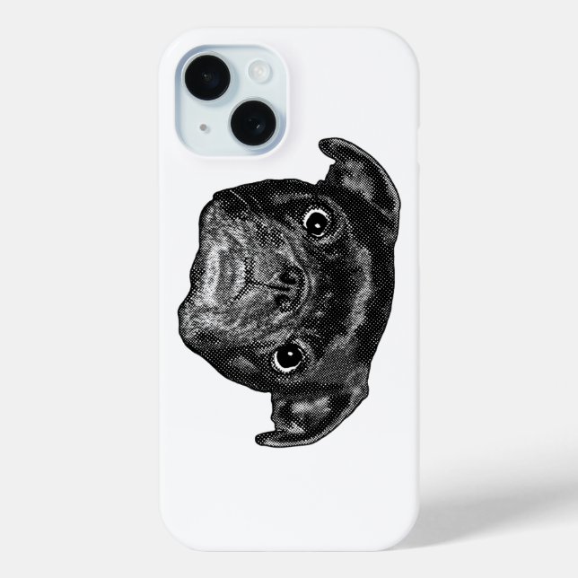 Case-Mate Para iPhone Funda Festiva de Pug con Puntos (Reverso )
