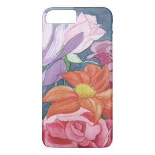 Para iPhone 8 Plus/7 Plus funda floral de colores hermosos