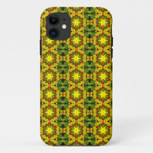 funda geométrico de estrella amarilla