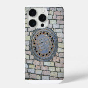 Para iPhone 15 Pro Funda Manhole, Castillo de Praga, República Checa