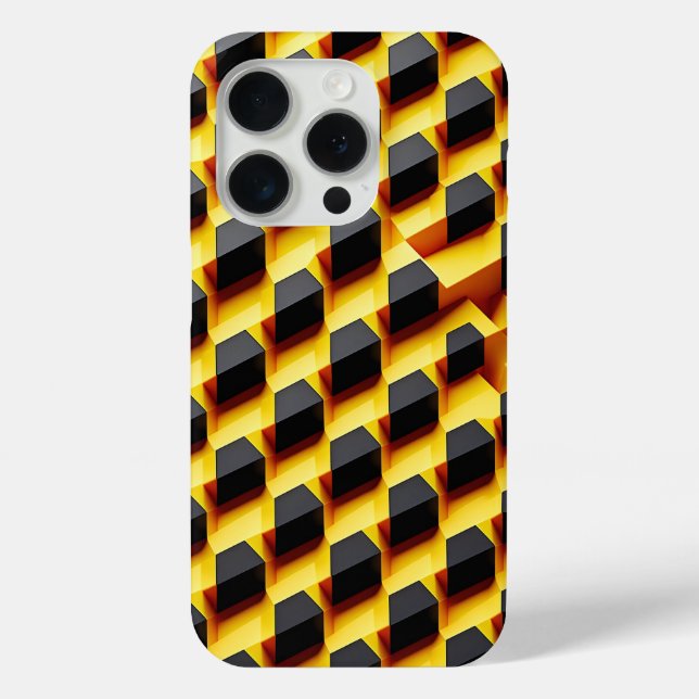 Case-Mate Para iPhone Funda moderna de bloque inclinado 3D - Industrial  (Reverso )