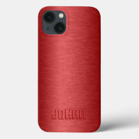 Funda Monogramado de aspecto de aluminio cepillado