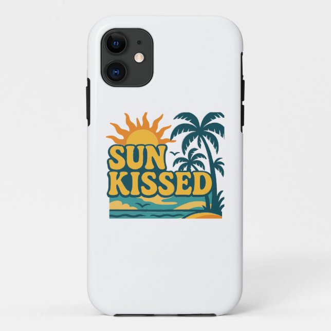 Case-Mate Para iPhone Funda móvil estético con besos de sol - Verano ret (Reverso)