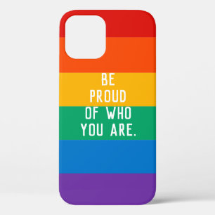 Para iPhone 12 Funda Personalizada con Patrón de Arcoíris