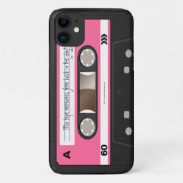 Funda personalizado de cinta retro rosa caliente