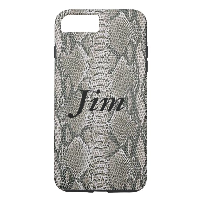Case-Mate Para iPhone Funda personalizado de piel de serpiente de plata  (Reverso)