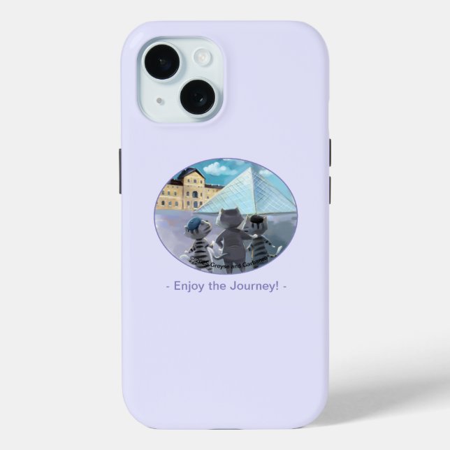 Case-Mate Para iPhone Gatos Louvre París - Disfrutar Funda de teléfono r (Reverso )