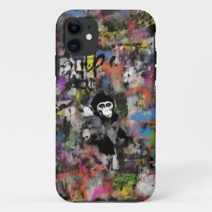 Para iPhone 11 Graffiti Mono Funda móvil de arte urbano