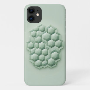 Para iPhone 11 Hexágonos Texturizados, Funda de Teléfono Geométri