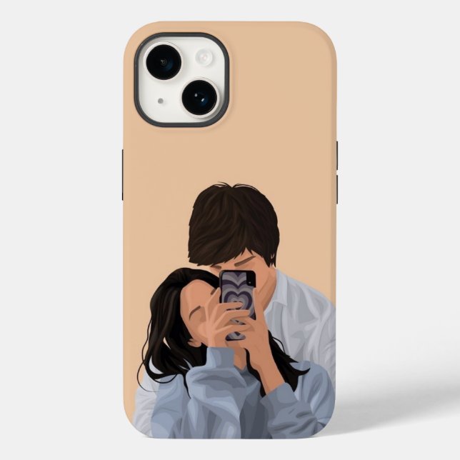 Case-Mate Para iPhone His & Hers | Funda de teléfono romántica  (Reverso )