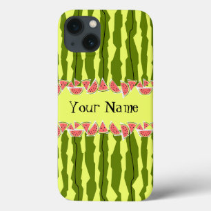 Para iPhone 13 Huella de sandía Tu nombre iPad Mini funda