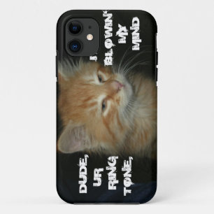 Para iPhone 11 Kitty "RINGTONE ITS BLOWIN' MY MIND" Funda de iPho