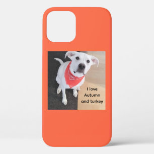 Para iPhone 12 Labrador blanco mezcla lechón Funda de Acción de G