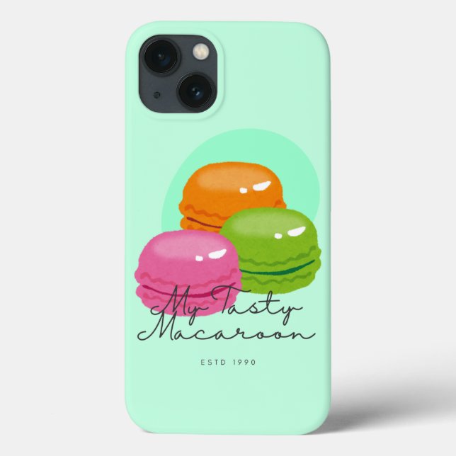 Case-Mate Para iPhone Mi funda de teléfono de Macaroon sabrosa (Reverso)