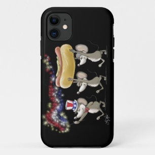 Para iPhone 11 Mic, Mac y Moe's 4 de Julio Funda de picnic noctur