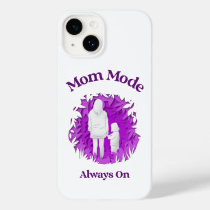 Funda Para iPhone 14 De Case-Mate Modo Mamá Siempre Activado Funda de Teléfono Div