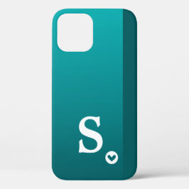 Funda Para iPhone 14 De Case-Mate Monograma Funda de Moda moderna de corazón verde g