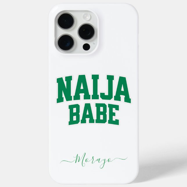 Case-Mate Para iPhone Naija Babe — Funda de teléfono personalizada (Reverso )