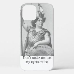 Para iPhone 12 Pro No me hagas usar mi Funda de voz de ópera, Mate Sa