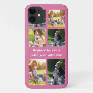 Para iPhone 11 Personalizar el collage de fotos y el Funda de tex
