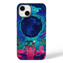 Poster de luz negra trippy funda popular colorido