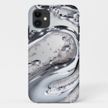 Purpurina de plata de lujo Agua - Funda Purpurina