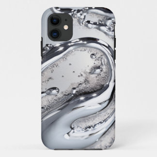 Para iPhone 11 Purpurina de plata de lujo Agua - Funda Purpurina