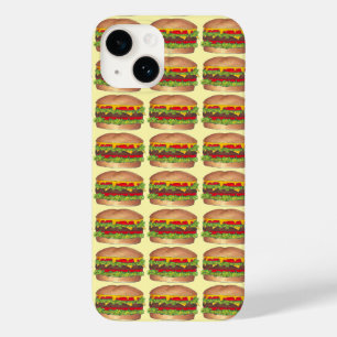 Funda Para iPhone 14 De Case-Mate Queso Burger Hamburger Funda de comida Cheeseburge