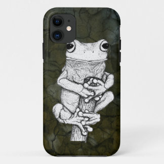 Para iPhone 11 Rana verde en un arte Funda de Skye Ryan-Evans ©