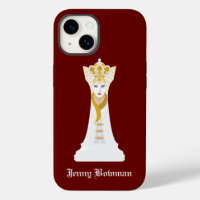 Reina de ajedrez / Funda de nombre personalizado-M
