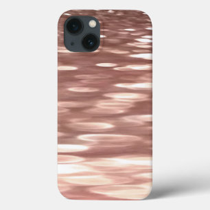 Para iPhone 13 Resumen #3: Funda con brillo de Rosa de Cobre Case