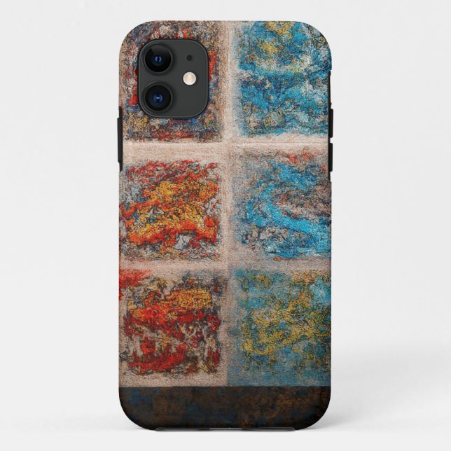 Case-Mate Para iPhone Resumen Funda móvil de arte elemental (Reverso)