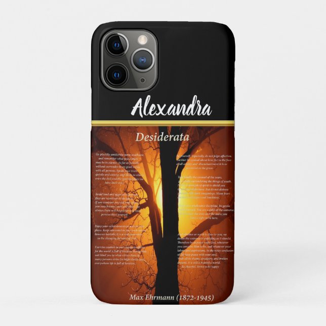 Case-Mate Para iPhone Silueta de árbol naranja con Funda de puesta de so (Reverso)