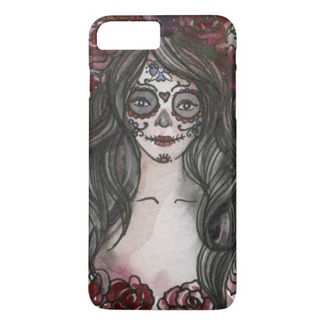 Case-Mate Para iPhone Simple Día de los Muertos dibujado a mano | Funda  (Reverso)