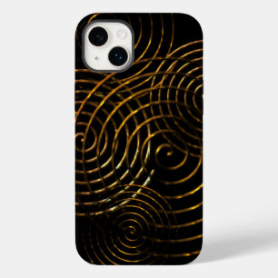 Funda Para iPhone 14 Plus De Case-Mate Spiral Funda metálico de oro del símbolo celta Mat