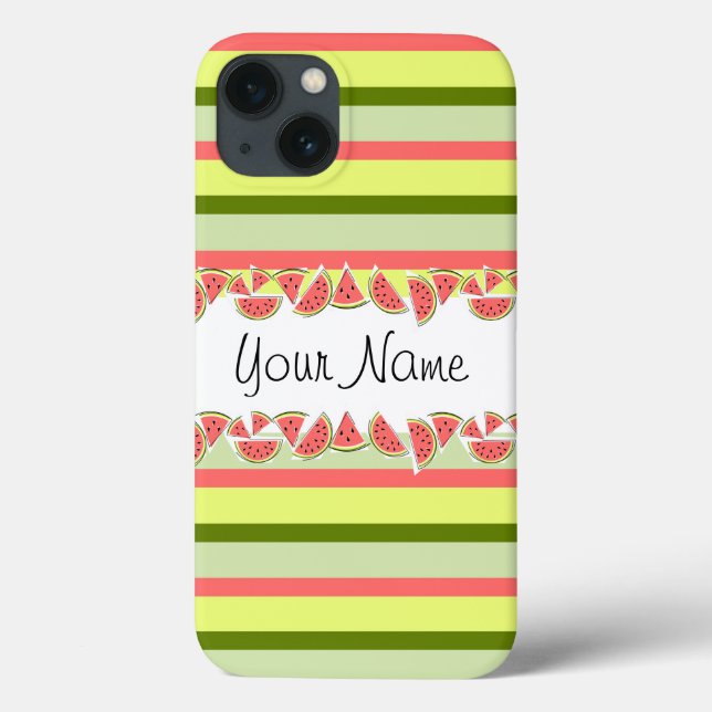 Case-Mate Para iPhone Stripe de sandía nombre clásico iPad mini funda (Reverso)