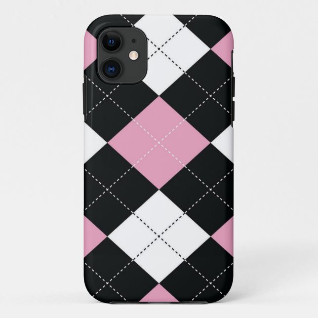Case-Mate Para iPhone Teléfono / Funda de Tablet - Cuadrados Argyle - Ro (Reverso)