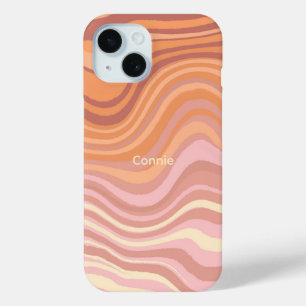 Para iPhone 15 Una funda de teléfono con colores de puesta de sol