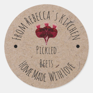 Casero con amor Kraft Etiqueta de remolachas de pa