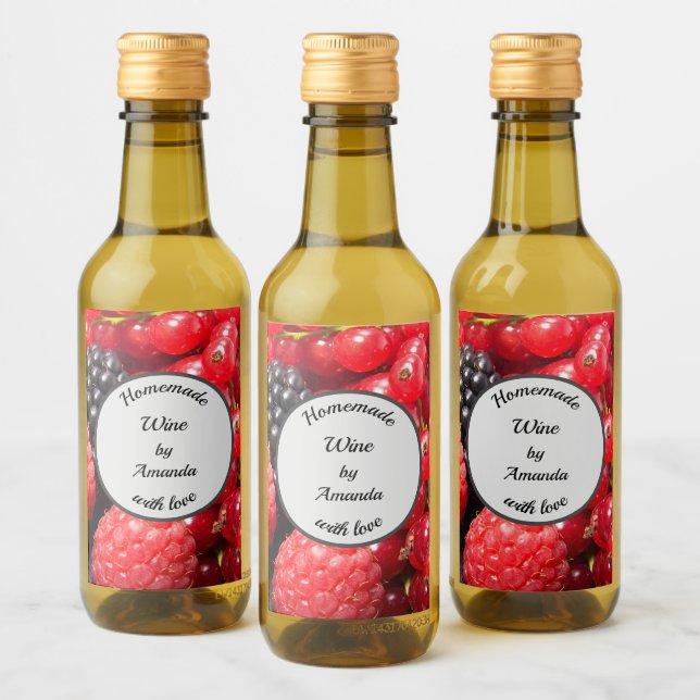 Casero con foto de fruta de amor botella pequeña (Botellas)