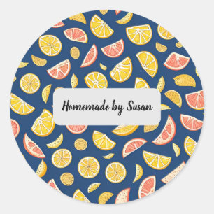 Casero por Susan   Naranjas y pegatinas de limones