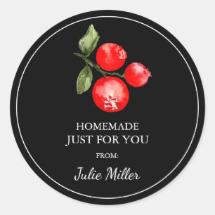 Casero sólo para ti etiqueta de arándano