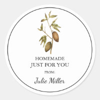 Casero sólo para ti etiqueta de cacao de chocolate