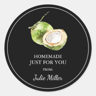 Casero sólo para ti etiqueta de coco