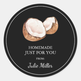 Casero sólo para ti etiqueta de coco