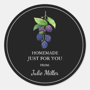 Casero sólo para ti etiqueta de moras