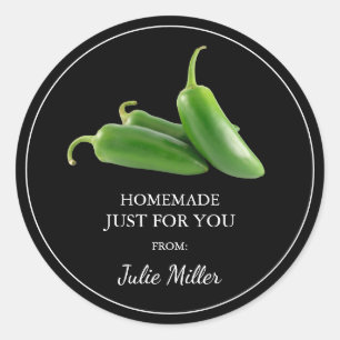 Casero sólo para usted etiqueta jalapeno