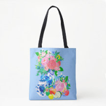 Caseta Peacock Chinoiserie con bolsa de compras de